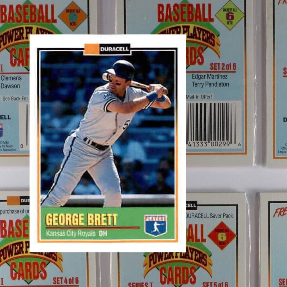 Baseball Power Players 24 Duracell Set Cards Series 1 (1993) (NEW Sealed)